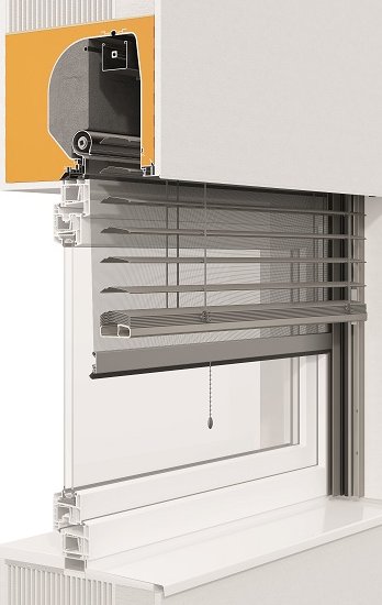 Bildrechte: ROMA Schnitt eingebauter Aufsatzraffstore