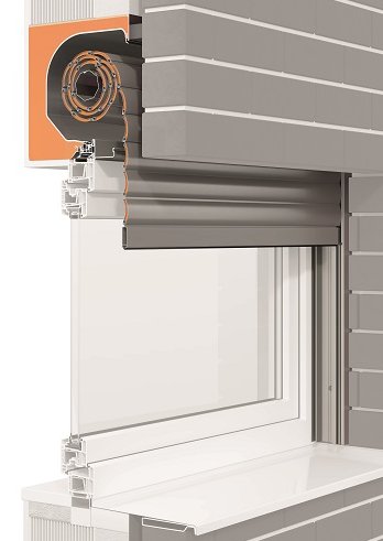 Bildrechte: ROMA Schnitt eingebauter Aufsatzkasten