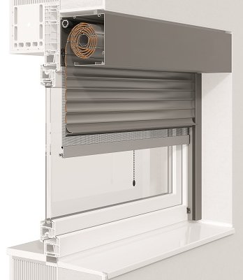 Bildrechte: ROMA Querschnitt eingebauter Vorbaurolladen